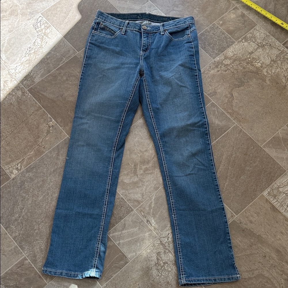 Wrangler Q Baby Women's Bootcut denim western Jeans 7X34 no gap waistband